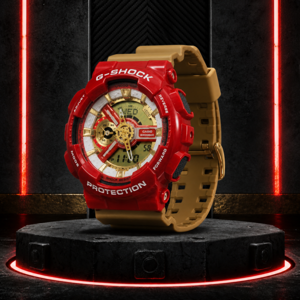 GA-110CS-4A ga-110cs-4a-side product photo Casio G-Shock GA-110CS-4A Red Gold