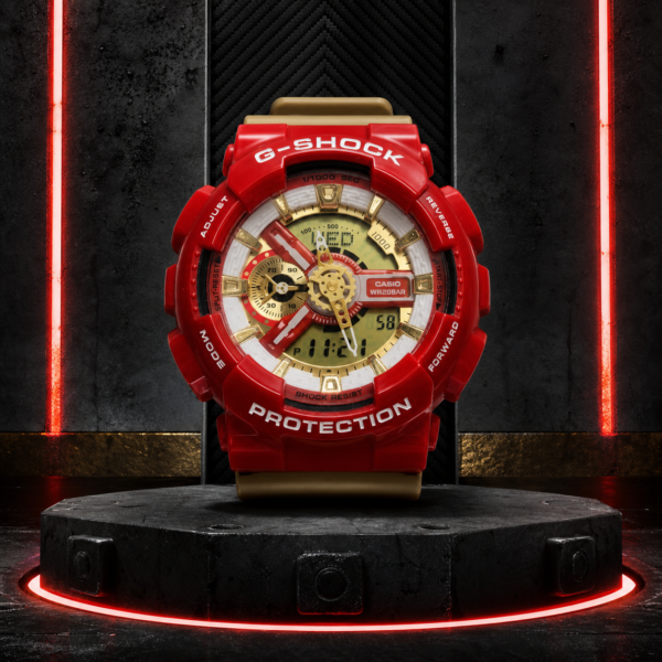 GA-110CS-4A techno product photo Casio G-Shock GA-110CS-4A Red Gold