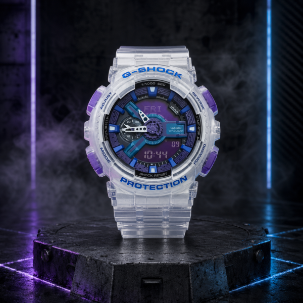 Casio G-Shock GMA-S110VW-6A Purple Blue Transparent